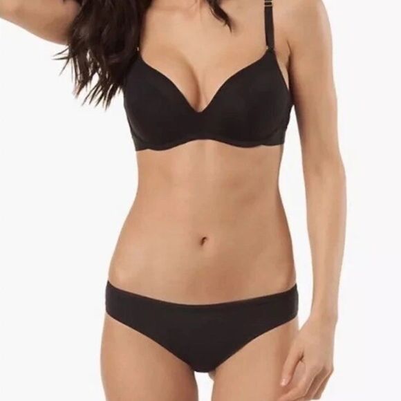 LIVELY The No-Wire Push-Up Bra Black Size 36B NWT 45570 - Picture 2 of 11